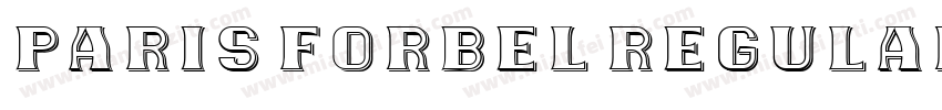 Paris Forbel Regular字体转换